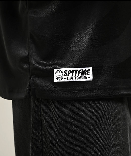 Spitfire Live To Burn Black Soccer Jersey