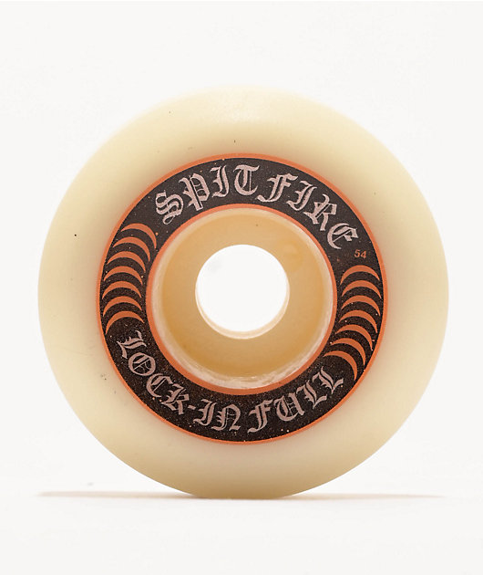 Spitfire Lock In Full Formula Four 54mm 99a White Skateboard