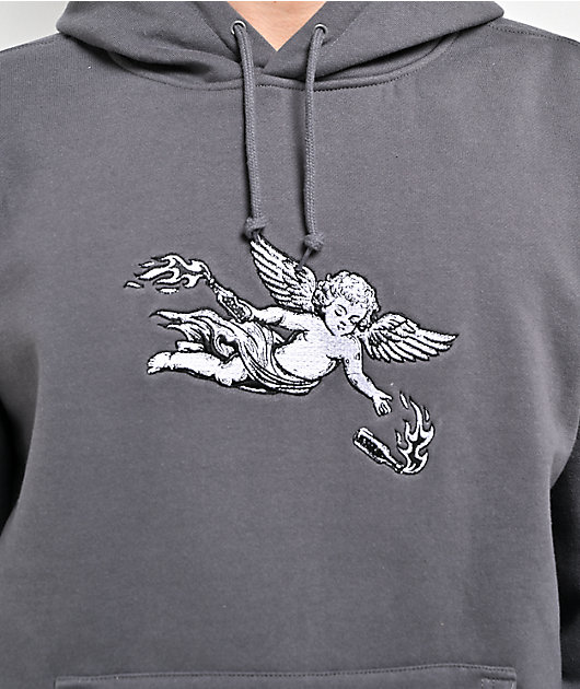 Spitfire Molotov Angel Grey Hoodie | Zumiez