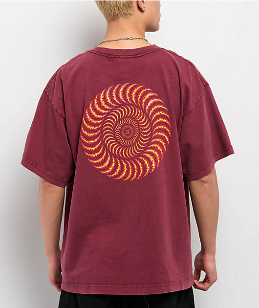 Spitfire OG Classic Flame Red Wash T-Shirt | Zumiez