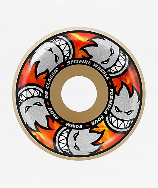 Spitfire OG Classic Formula Four 54mm 99a White Skateboard Wheels