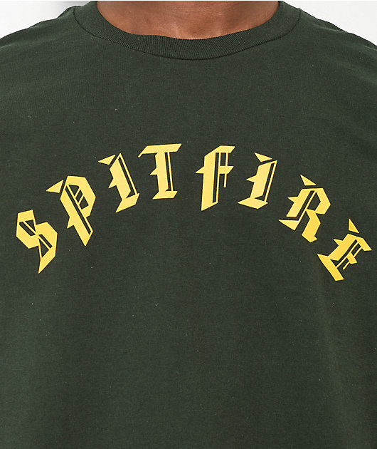 Spitfire Old E Big Head Green Long Sleeve T-Shirt | Zumiez