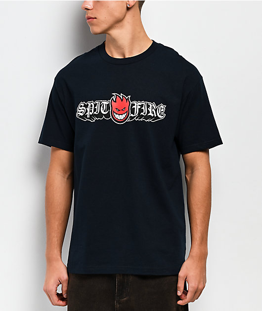 Spitfire Old E Drop Big Head Navy T-Shirt