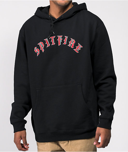 Spitfire Old English Black Hoodie Zumiez