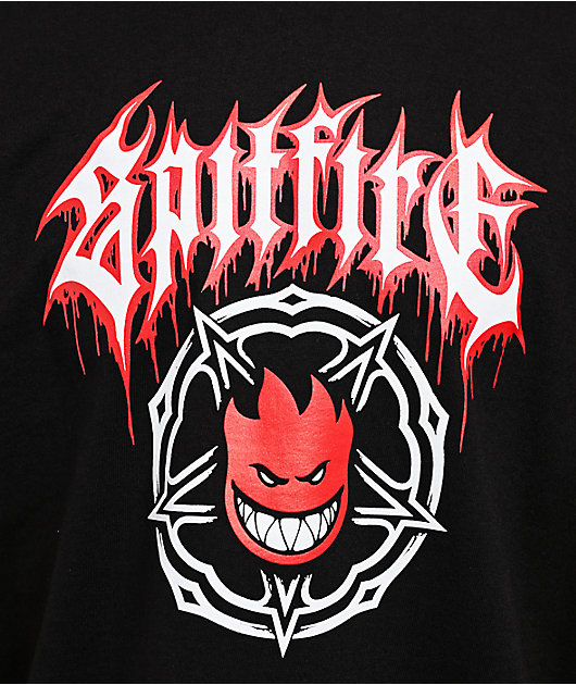 Spitfire Pentagram Drip Black T-Shirt