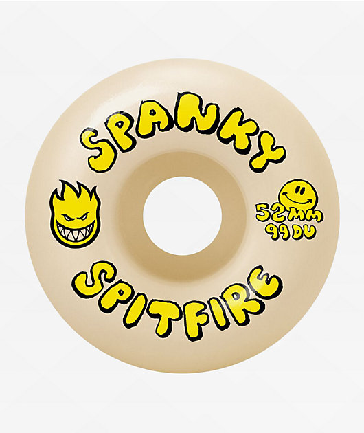スケートボード spitfire classic 99A 52mw Spitfire Spanky Happy Formula Four Classic 52mm 99a White