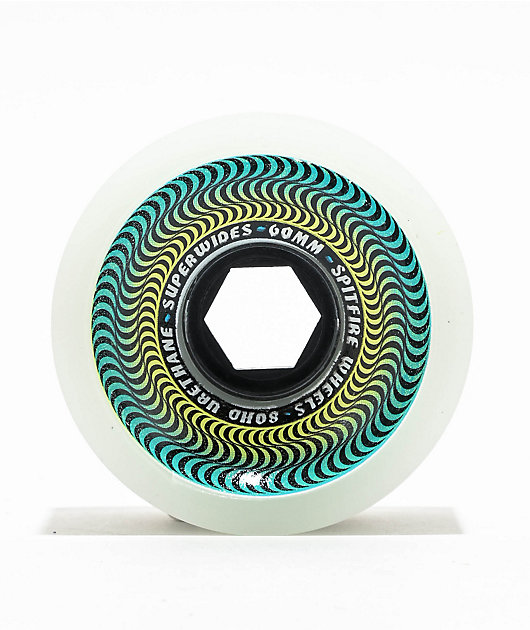 Spitfire Superwide 80HD 60mm Ice Grey Skateboard Wheels | Zumiez