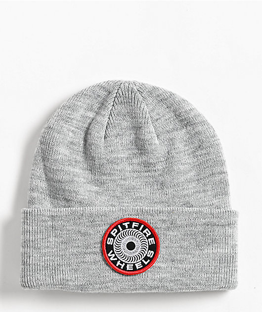 Spitfire Swirl Patch Grey Beanie | Zumiez