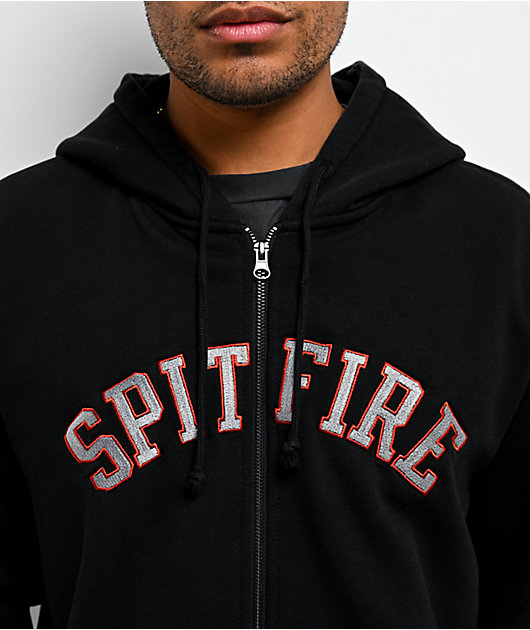 Spitfire Team Lil Bighead Black Zip Hoodie