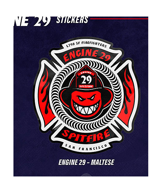 Spitfire x Engine 29 Maltese Sticker