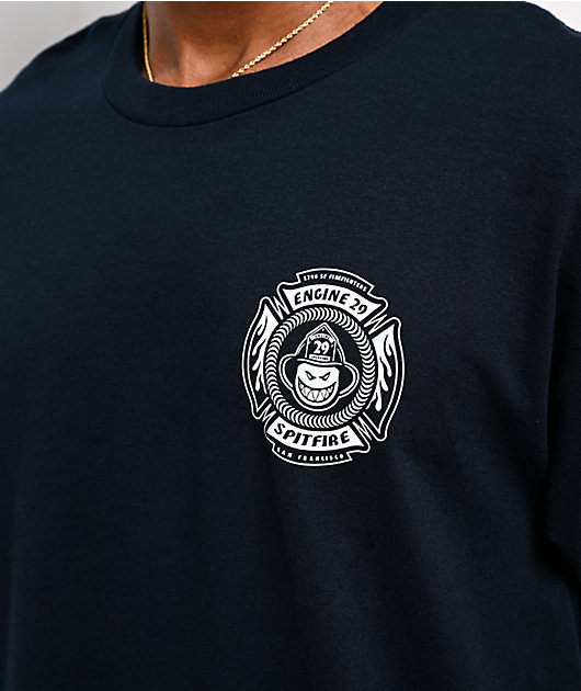 Spitfire x Engine 29 Navy T-Shirt | Zumiez