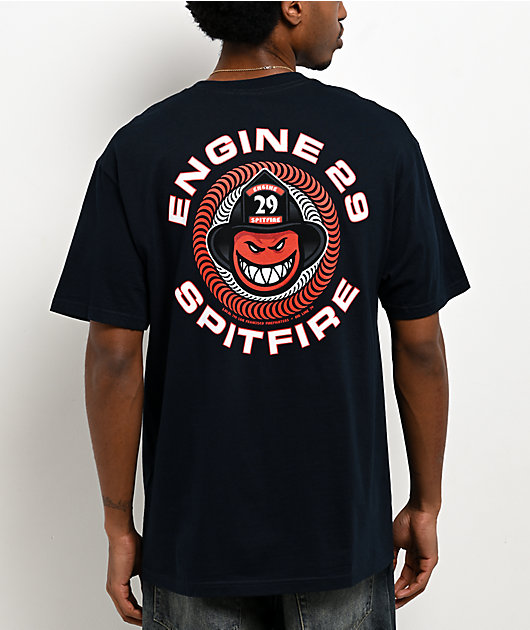 Spitfire x Engine 29 Navy T-Shirt | Zumiez