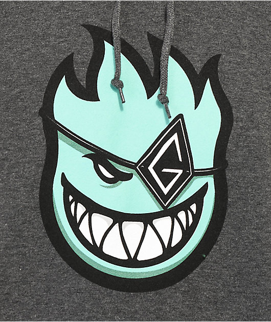 Spitfire x Gnarhunters Bighead Charcoal Hoodie | Zumiez