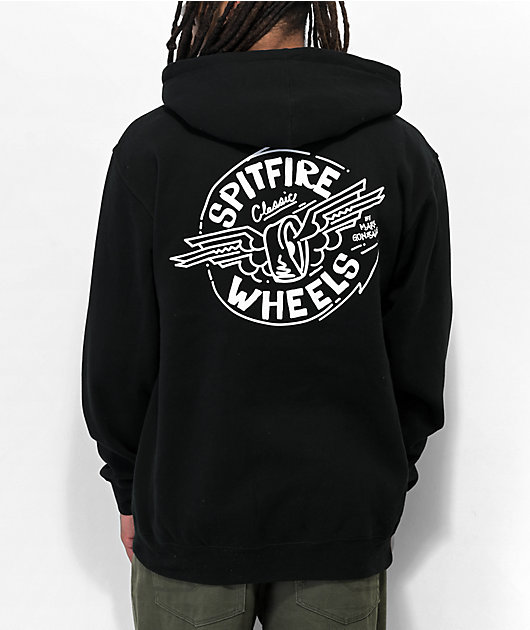 Spitfire x Gonz Flying Classic Black Hoodie | Zumiez Spitfire x Gonz Flying Classic Black Hoodie | Zumiez
