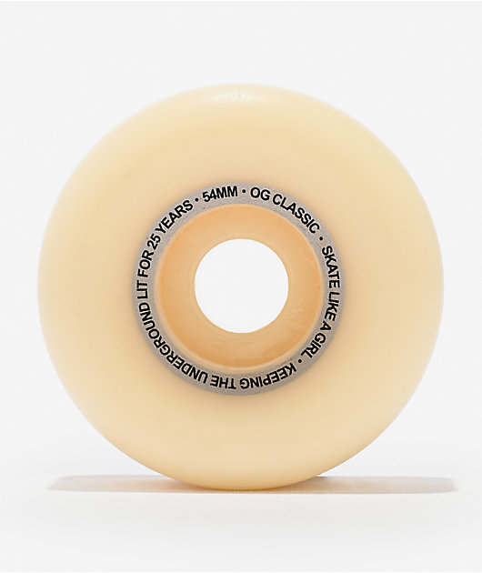 Spitfire x Skate Like A Girl Formula Four Classic 54mm 99a White