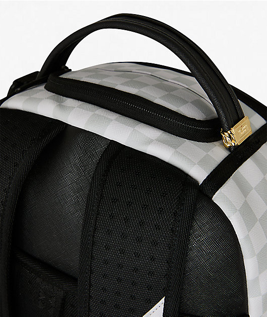 Sprayground 3D Check White & Pink Backpack
