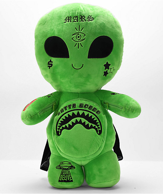 Green alien sales backpack