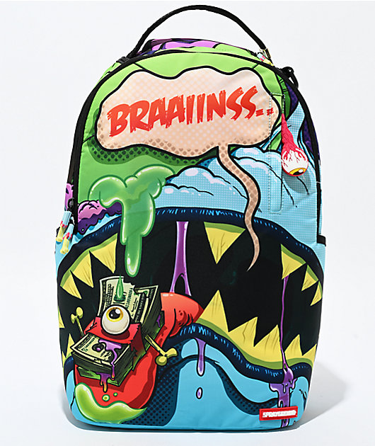Sprayground Blue Zombie Shark Backpack | Zumiez