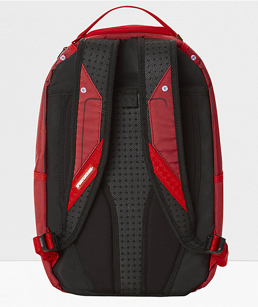 Sprayground red shark outlet backpack