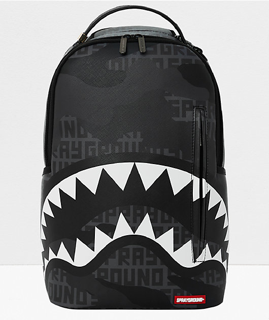 Sprayground Camoinfinity DLX Black Backpack Zumiez