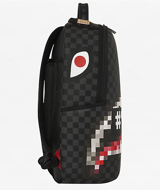 Sprayground Censored Black Checker Backpack Zumiez