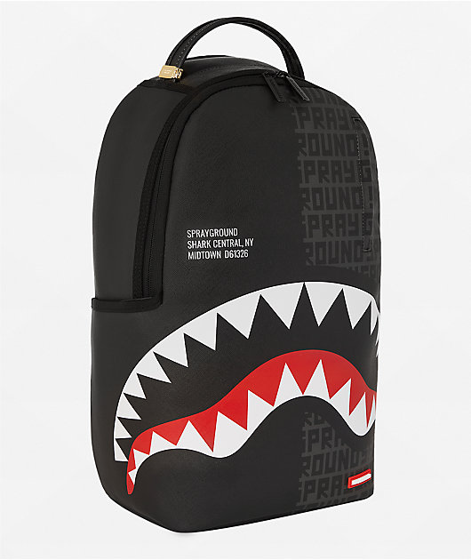 Sprayground Central Split Black Backpack | Zumiez