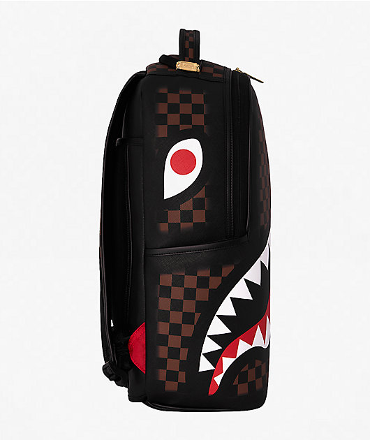 Sprayground Checker Fade Brown Backpack