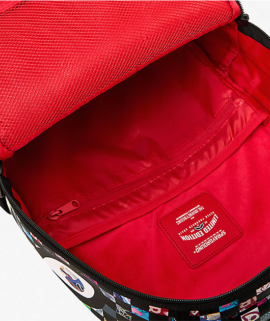 Sprayground Crazy Checkered Black Backpack