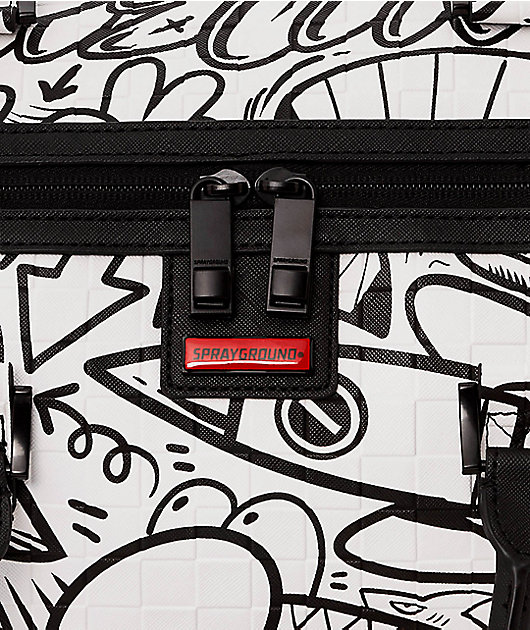 Sprayground Doodle Black & White Duffle Bag | Zumiez