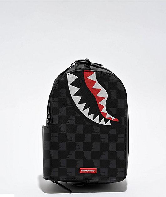 Sprayground/シャーク ジップアップ クロスボディバッグ Sprayground Atomic Vapor Shark Crossbody