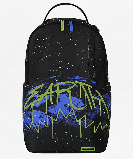 Sprayground Earth Day Black Backpack | Zumiez