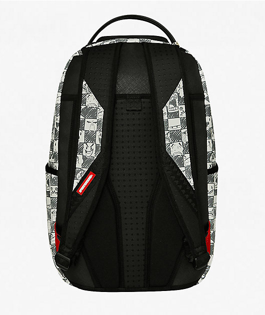 Sprayground Emote Checkered Green Backpack