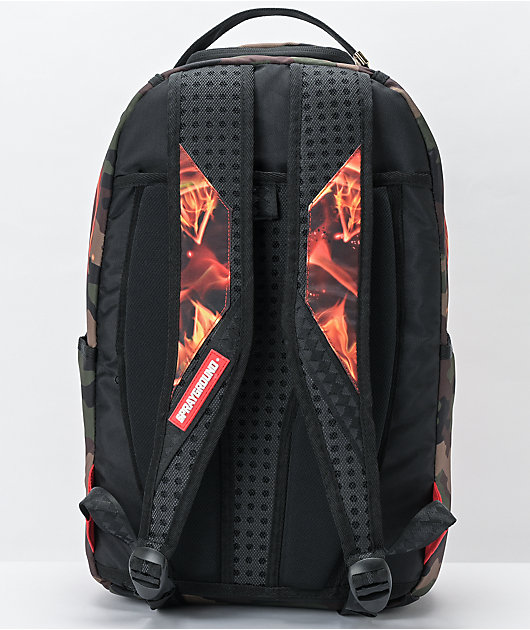 Sprayground Fire Shark Backpack