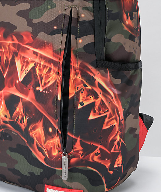 Sprayground Fire Shark Backpack
