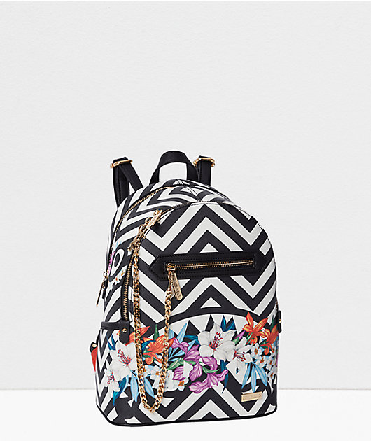 Sprayground Glasshouse Black & White Mini Backpack