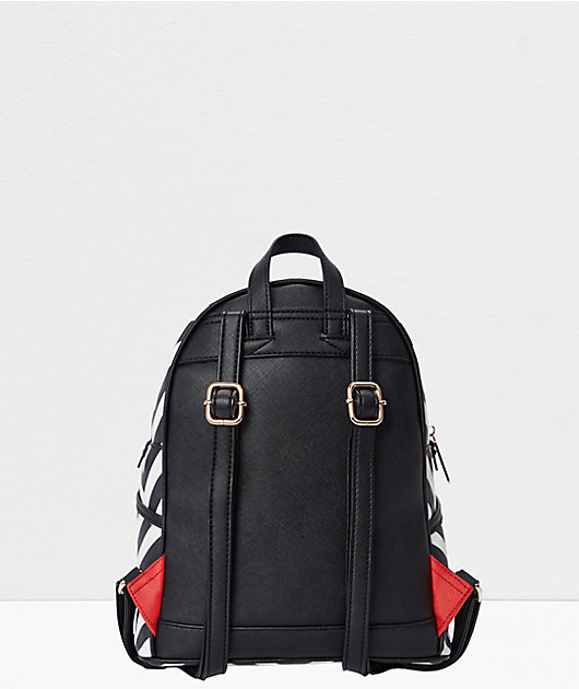 Sprayground Glasshouse Black & White Mini Backpack