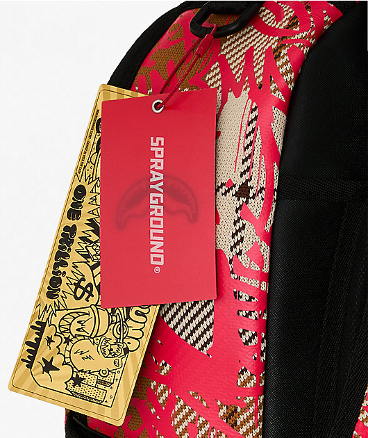 Sprayground Graffed Up Plaid Backpack