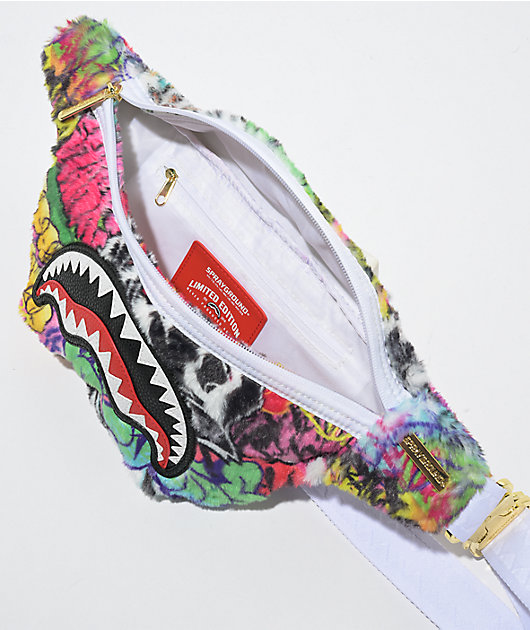 Sprayground Graffiti Faux Fur Fanny Pack | Zumiez
