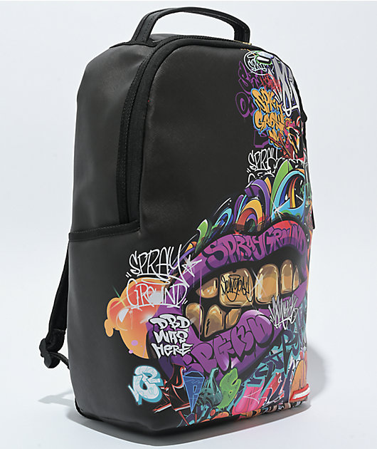 Sprayground Half Graffiti Black Backpack