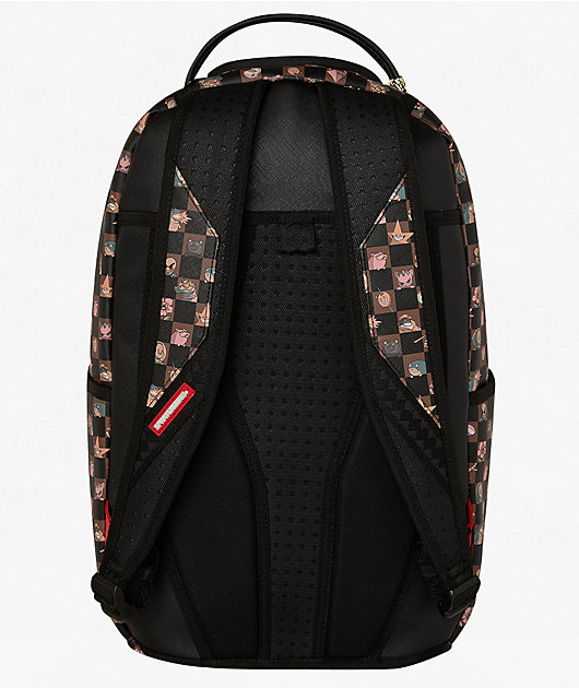 Sprayground King Characters Remix Checker Backpack