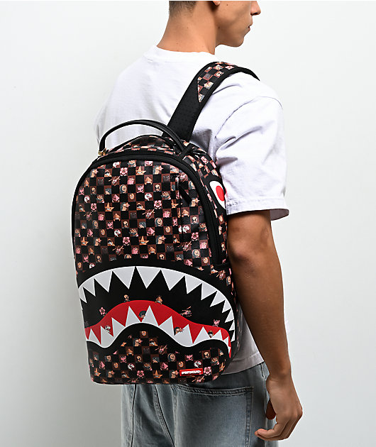 Sprayground King Characters Remix Checker Backpack