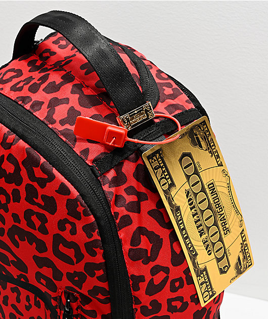 Interminable deseo En la madrugada Sprayground Leopard Lips Red Backpack
