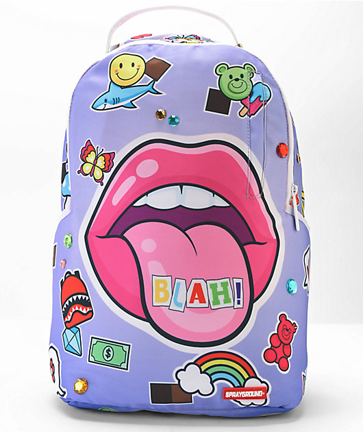Sprayground Miami Vice Wings UP DLXSV White Backpack