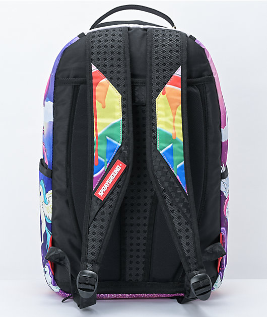 Patriótico testimonio Hecho de Sprayground Melt The Rainbow Backpack