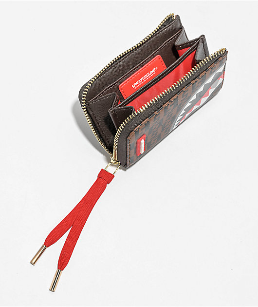 Sprayground Money Brown Checkered Wallet | Zumiez