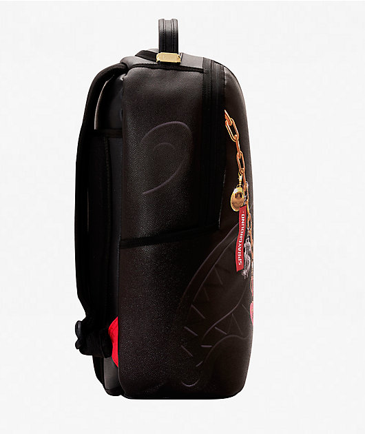 Sprayground Painted Hanging Stuff Black Backpack