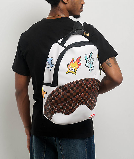 Sprayground Paris Patch Checker Backpack