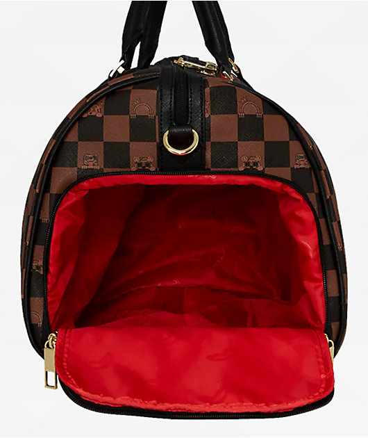 Sprayground Peeking Character Checker Duffle Bag | Zumiez