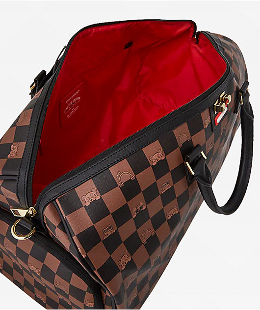 Sprayground Peeking Character Checker Duffle Bag | Zumiez