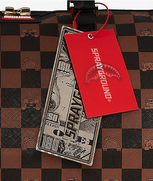 【SPRAYGROUND】PEEKING キャラクター チェック クロスボディ Sprayground Peeking Character Check Messenger Sling Women's